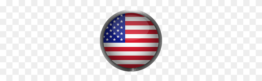 200x200 Американский Флаг Клипарт - Американский Флаг На Полюсе Png