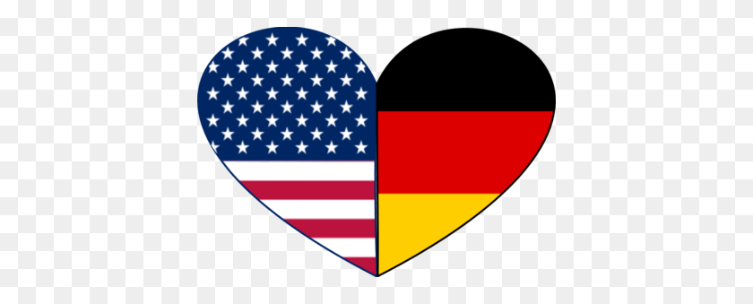 400x279 American Flag Clipart German - Usa Flagge Clipart