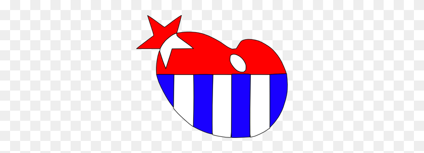 300x244 Американский Флаг Сердце Png Клипарт Для Интернета - Американский Флаг Png