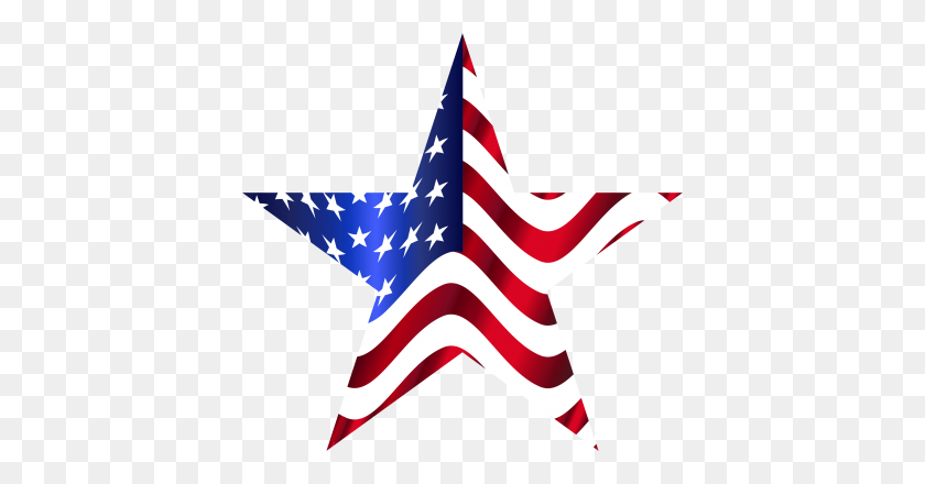 400x380 American Flag Png Transparent Pic - Waving American Flag Clip Art