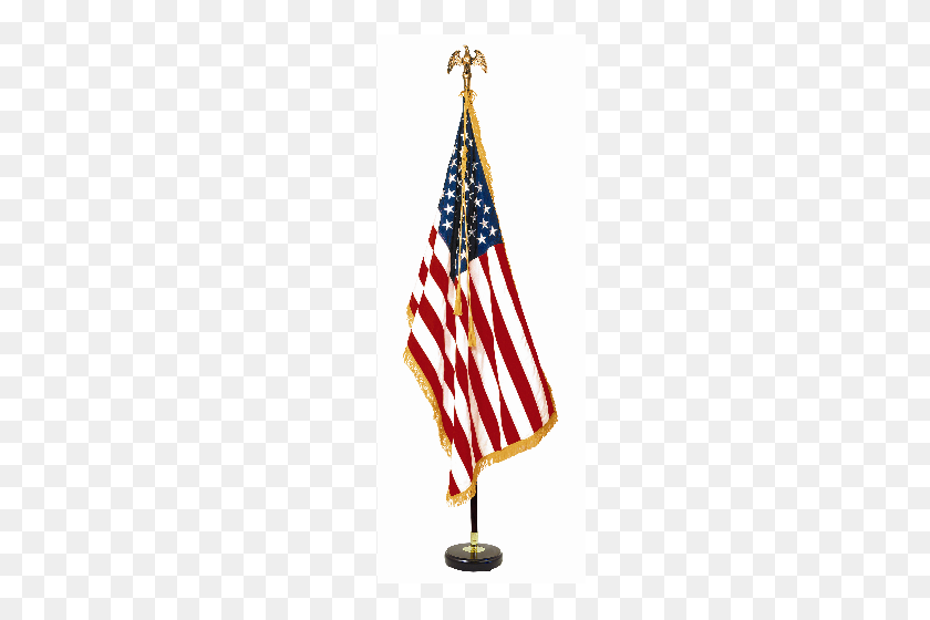 500x500 American Flag Pole Png - American Flag On Pole PNG