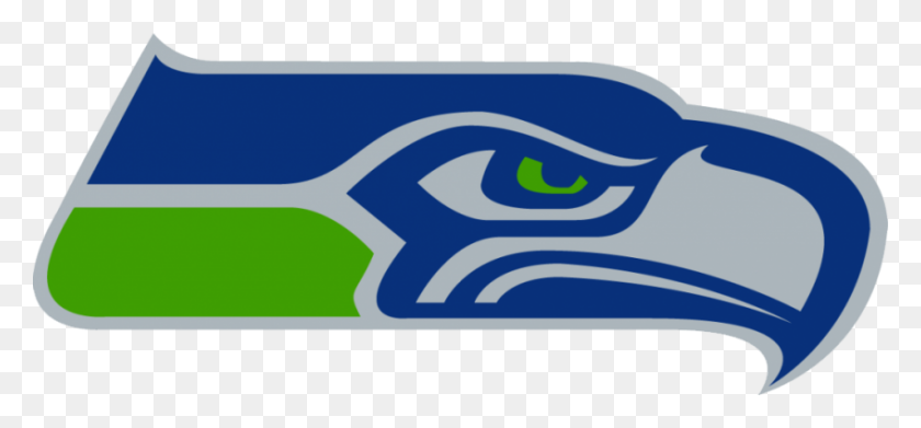 848x360 American Footbal Casco De Deporte - Seahawks Logotipo Png