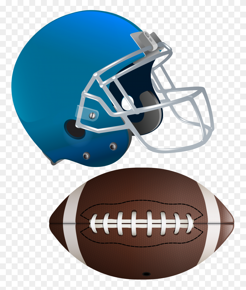 6702x8000 American Football Ball And Helmet Transparent Clip Art Image - Rugby Ball Clipart