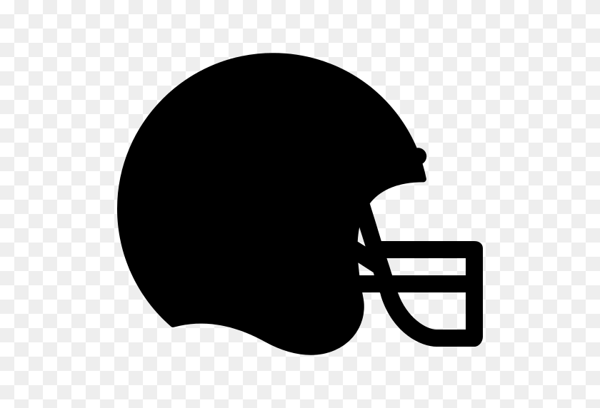 512x512 American Football Helmet Png Icon - Football Silhouette PNG