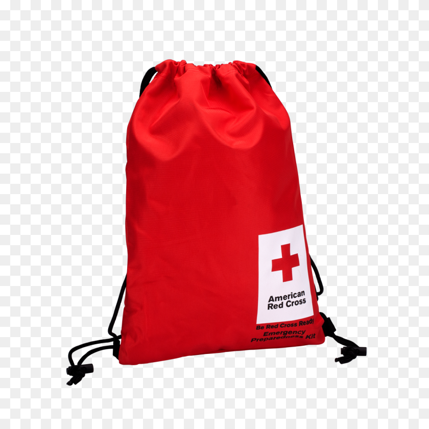 1200x1200 American Red Cross Drawstring Back Pack Red Cross Store - American Red Cross PNG