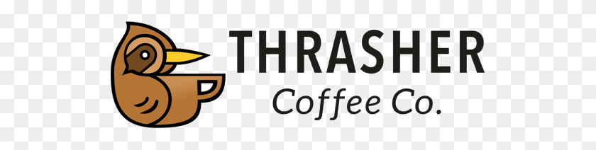 527x152 American Roasted Coffee Subscriptions Thrasher Coffee - Thrasher Logo PNG