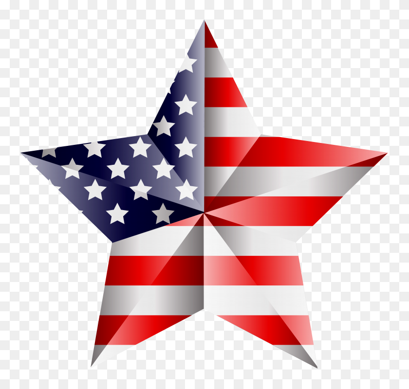 8000x7595 American Star Transparent Png Clip Art Gallery - Star Clipart Transparent Background