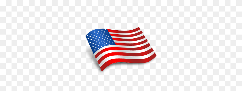 256x256 Americano Icono De La Bandera De Los Estados Unidos - Bandera De Los Estados Unidos Png