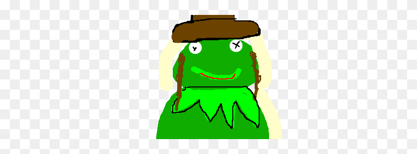 300x250 Amish Kermit The Frog Drawing - Amish Clipart