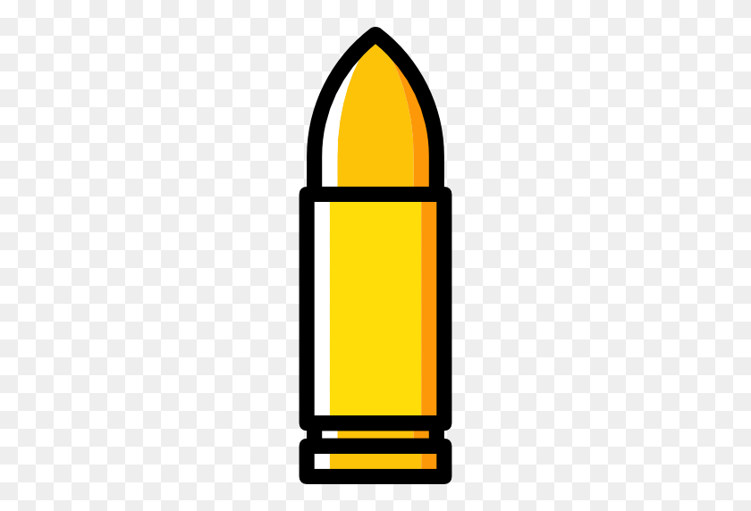 512x512 Ammo, Munition, Shell, Bullets, Weapons, Bullet Icon - Clipart Bullet