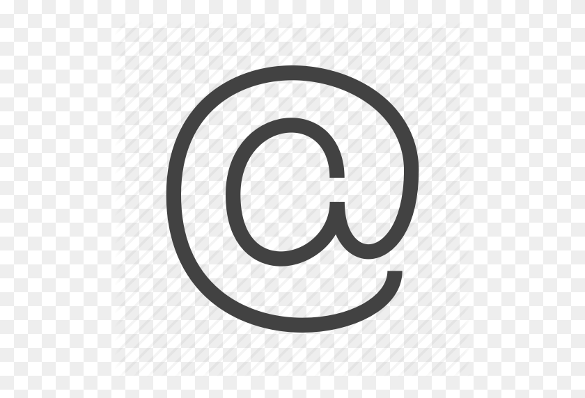 512x512 Ampersand, At, Contacts, Email, Mail, Sign Icon - Ampersand PNG