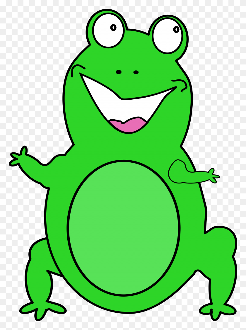 1755x2400 Amphibian Clipart Happy Frog - Colorful Frogs Clipart