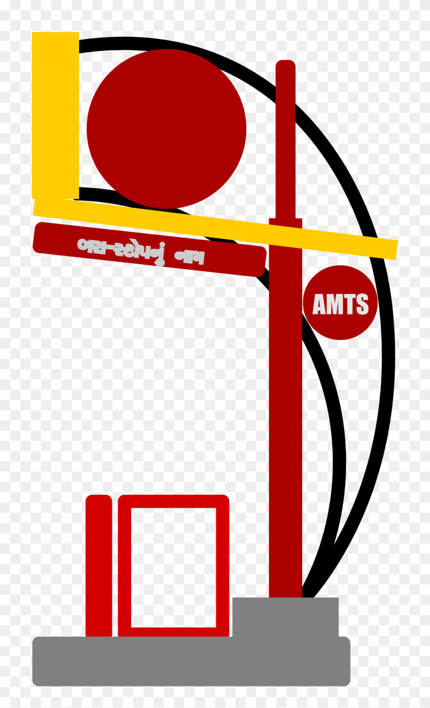 1000x1694 Amts Bus Stop - Bus Stop Clipart
