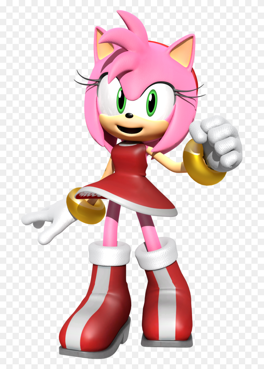 717x1115 Amy Rose Render - Amy Rose Png