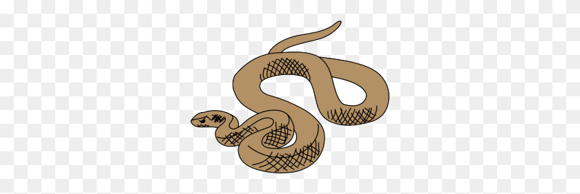 288x222 Anaconda Clipart Small Snake - Rattlesnake PNG