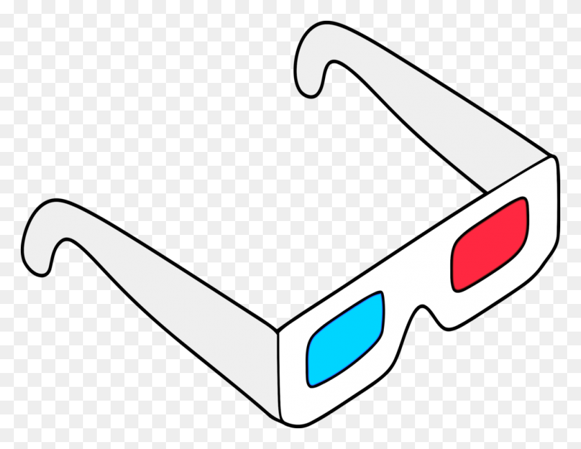 991x750 Anaglyph Polarized System Glasses Film Cinema Free - Free 3d Clipart