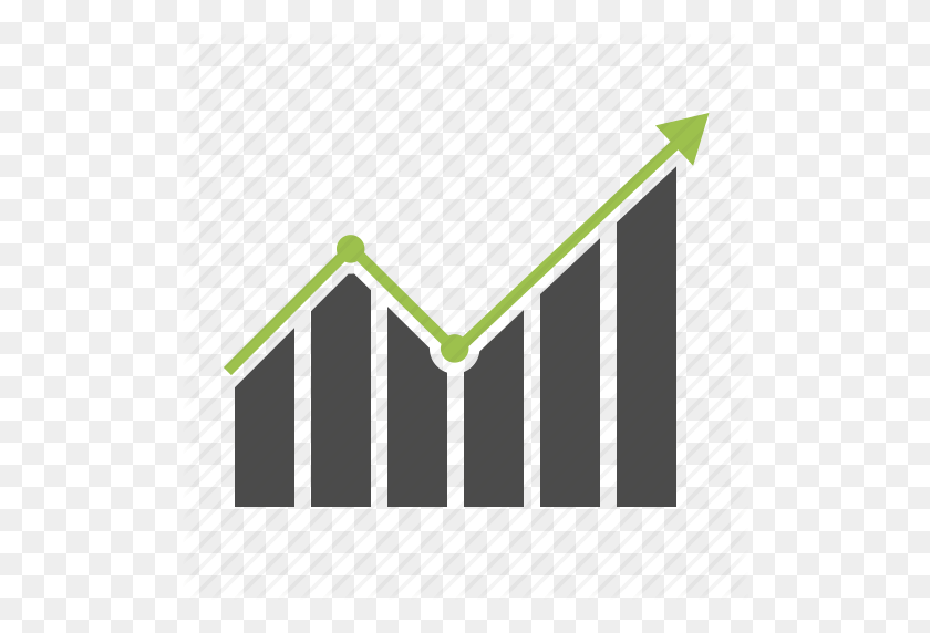 512x512 Análisis, Flecha, Gráfico, Crecimiento, Informe, Icono De Estadísticas - Gráfico Png