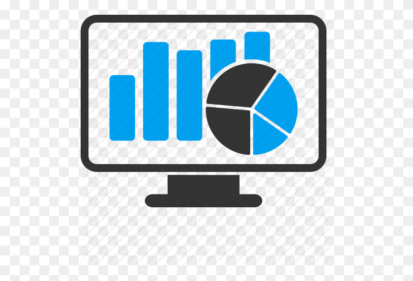 512x512 Аналитика, Диаграмма, График, Монитор, Powerpoint, Отчет, Продажи - Значок Аналитики Png