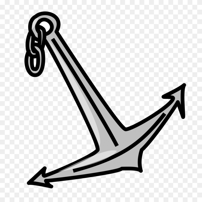 1000x1000 Anchor - Anchor Clipart Black And White