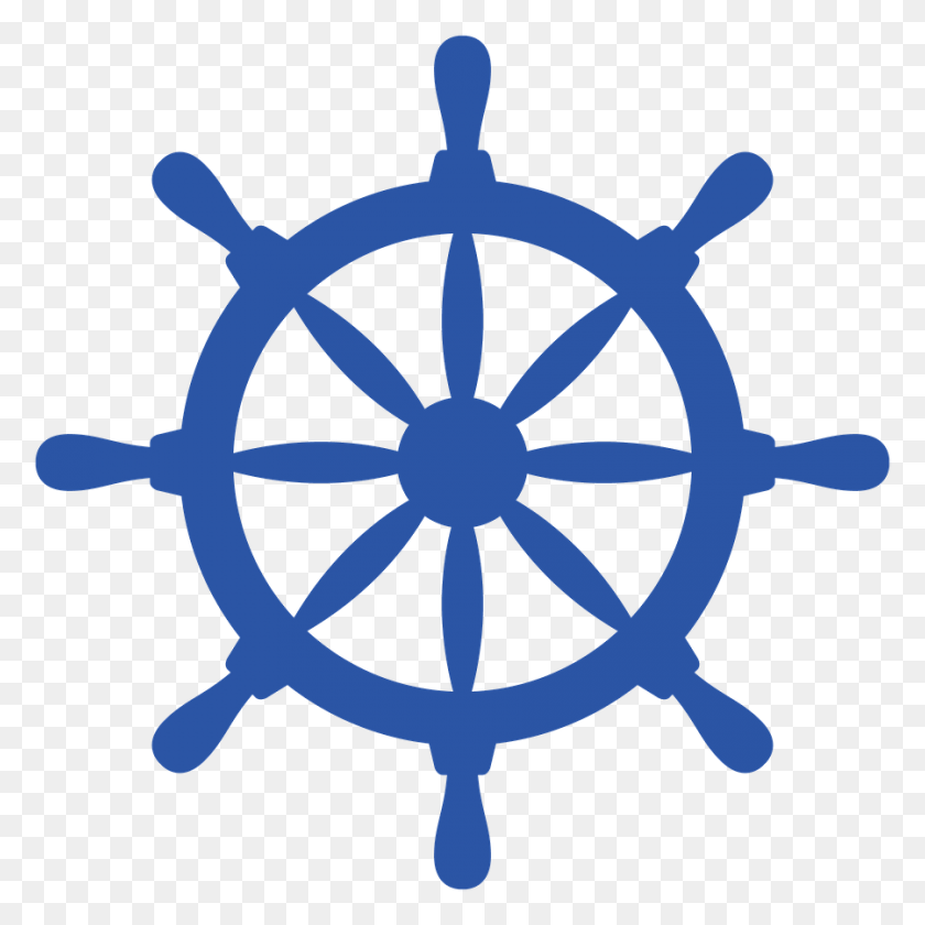 900x900 Anchor And Ship Wheel Clip Art - Anchor With Rope Clipart
