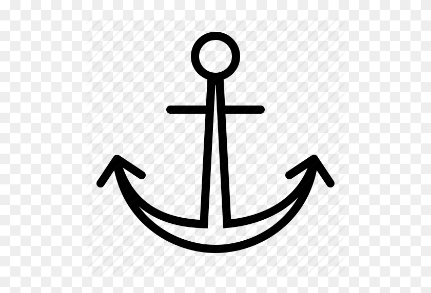 512x512 Anchor, Boat, Marine, Maritime, Nautical, Naval, Pirate, Pirates - Pirate Hook Clipart
