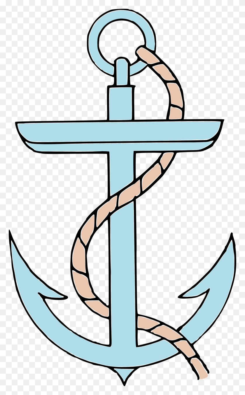 1474x2445 Anchor Clip Art - Anchor And Rope Clipart