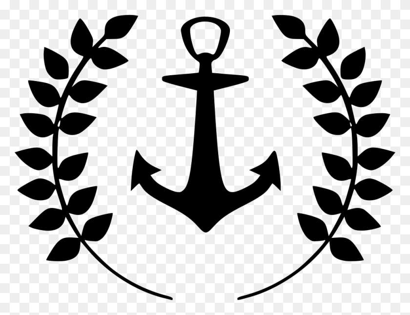 980x736 Anchor Laurels Sailor Marine Tattoo Png Icon Free Download - Sailor PNG
