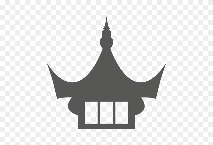 512x512 Значок На Крыше Древнего Китайского Храма - Крыша Png