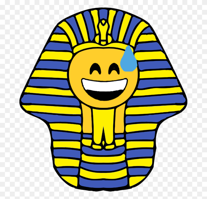 683x750 Ancient Egypt Egyptian Pyramids Smiley Pharaoh Emoticon Free - Gondola Clipart