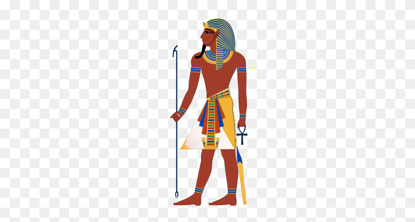 200x389 Древнеегипетская Мужская Одежда - Египетский Клипарт