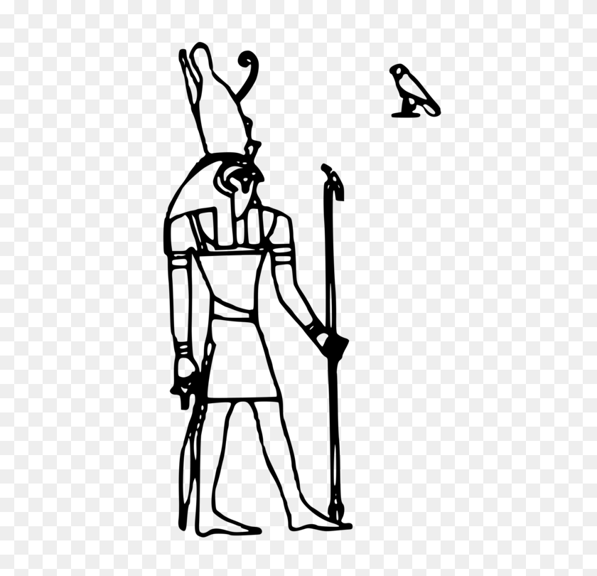 484x750 Древнеегипетская Религия Глаз Гора - Египетский Клипарт Черный И Белый