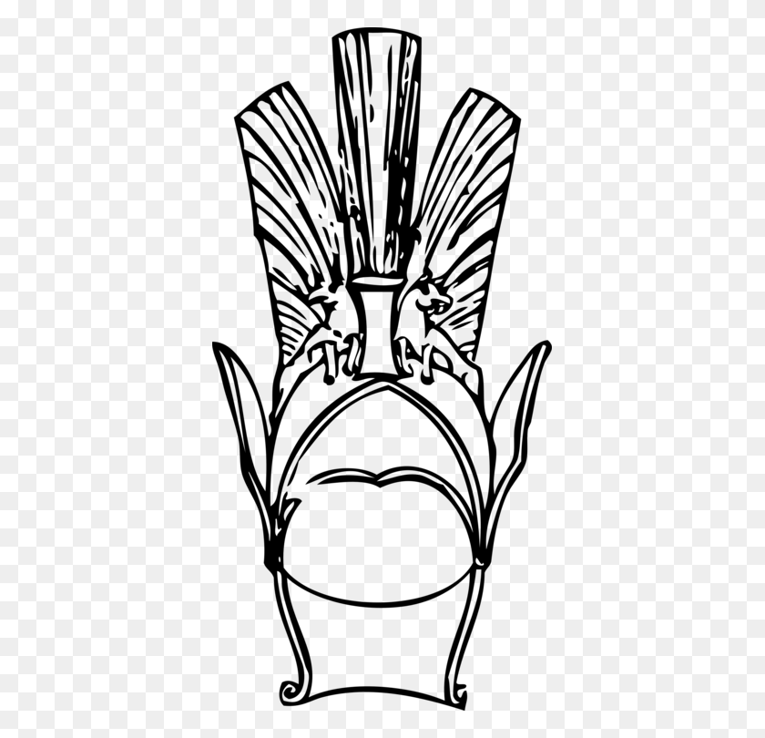 373x750 Древняя Греция Коринфский Шлем Греческого Языка - Троянская Голова Клипарт