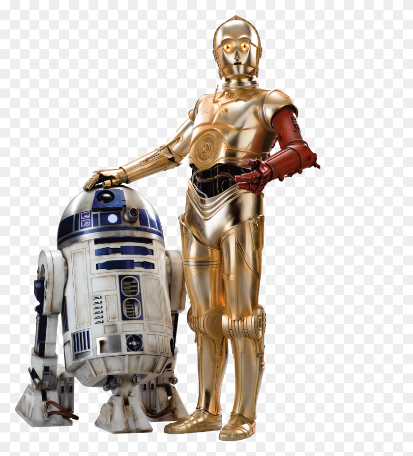 2223x2474 And C Star Wars The Force Awakens Characters Cut Out - R2d2 PNG