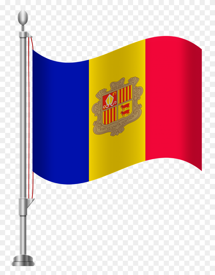 1535x2000 Bandera De Andorra Png Clipart - Bandera De Japón Clipart