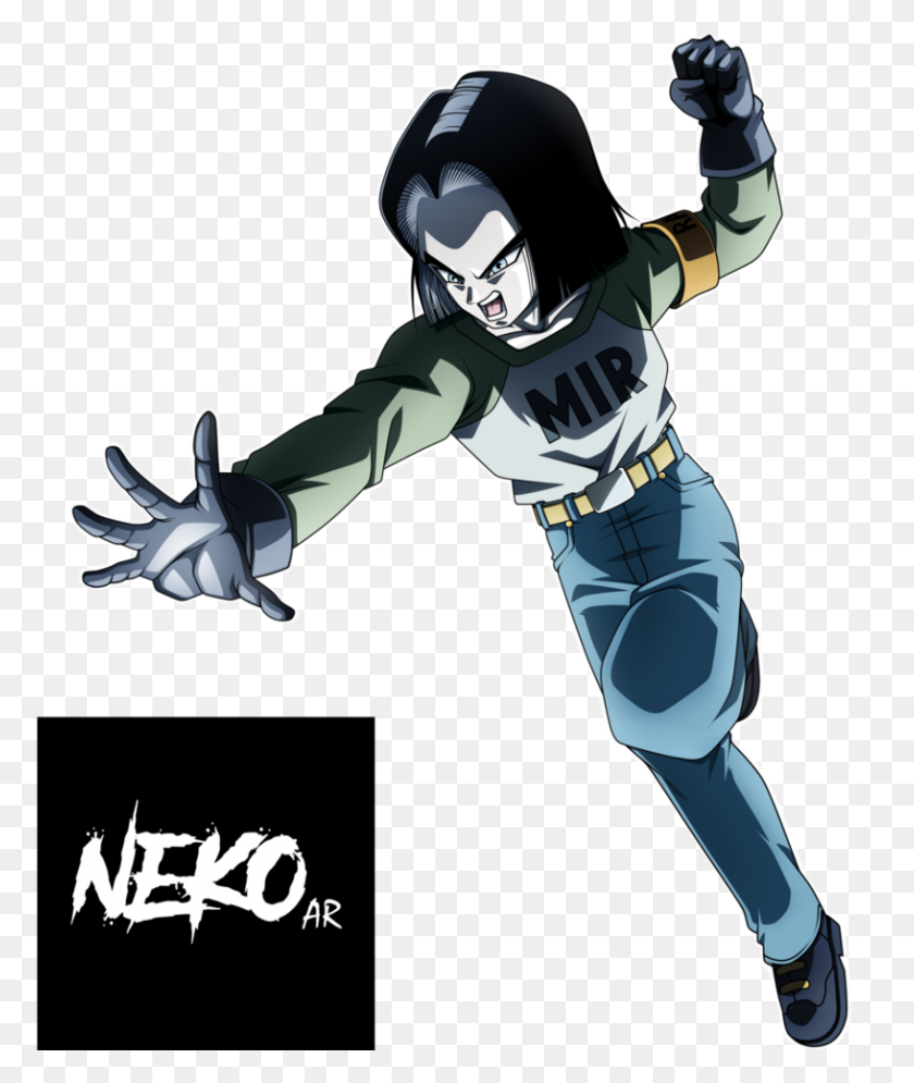 816x979 Android Anime Androide Dragon Ball Y Androide - Android 17 Png