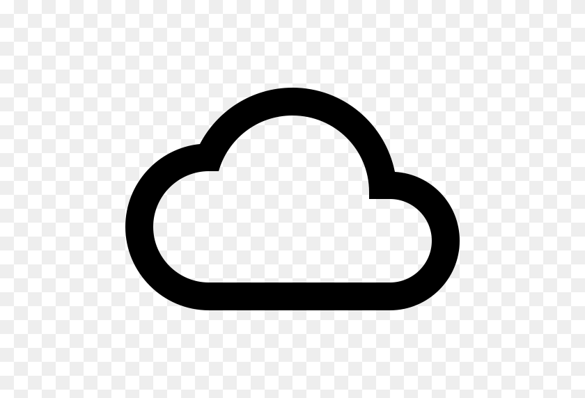 512x512 Android Cloud Outline, Outline, Tram Icon With Png And Vector - Cloud Outline PNG