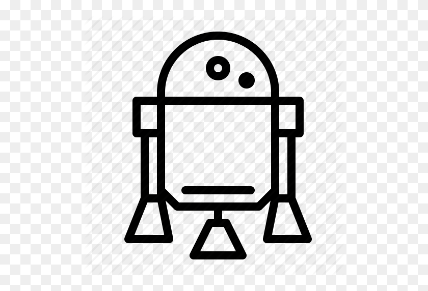 512x512 Android, Фантастика, Ios, Наука, Звезда, Значок Войны - R2D2 Png