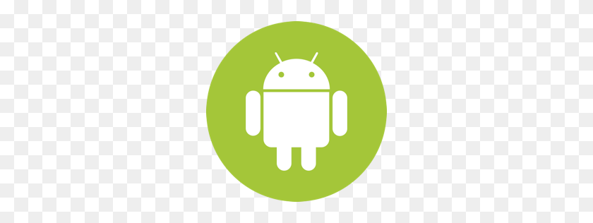 256x256 Icono De Android Plano - Icono De Android Png