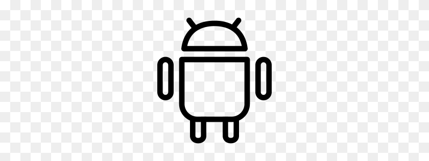 256x256 Значок Android Line Iconset Iconsmind - Значок Android Png