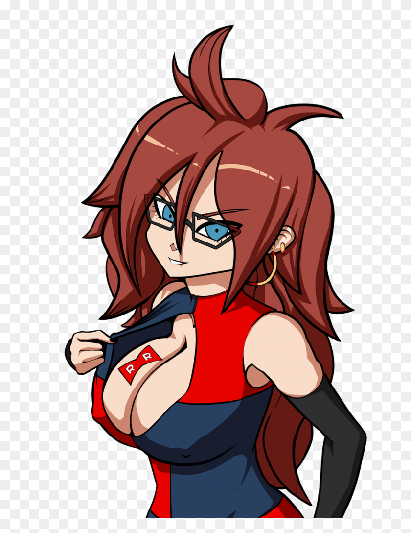 910x1200 Android Mi Anime Más Favorito Dragon Ball - Android 21 Png