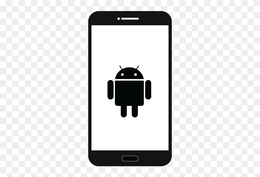 512x512 Android, Smart Phone Icon - Phone Vector PNG