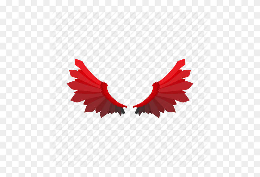 512x512 Angel, Background, Cartoon, Devil, Halloween, Holiday, Wing Icon - Cartoon Wings PNG