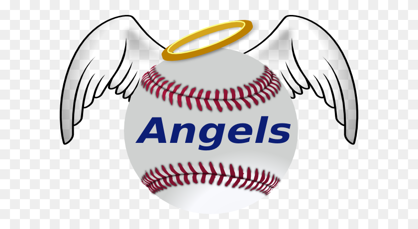 600x400 Angel Baseball Clip Art - Baseball Images Clip Art