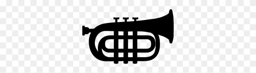 300x181 Angel Blowing Trumpet Clip Art - Trumpet Player Clipart