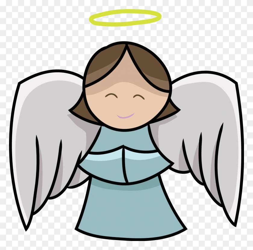 1319x1305 Angel Cartoon Image Group With Items - Knuffle Bunny Clipart