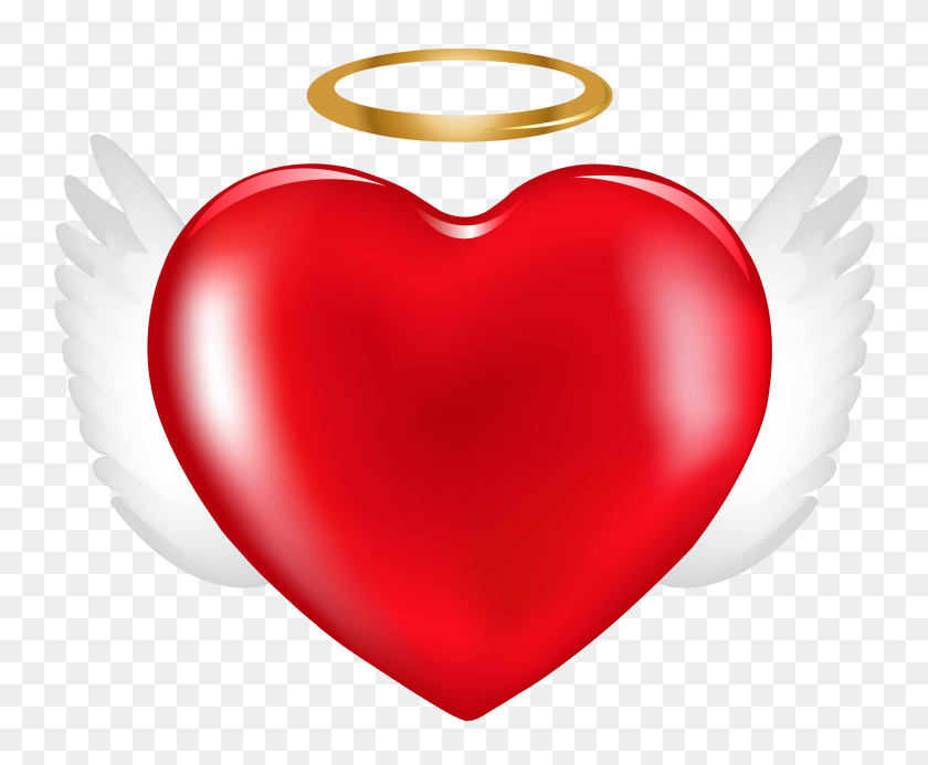 6000x4870 Angel Heart Png Clip Art - Transparent Heart PNG