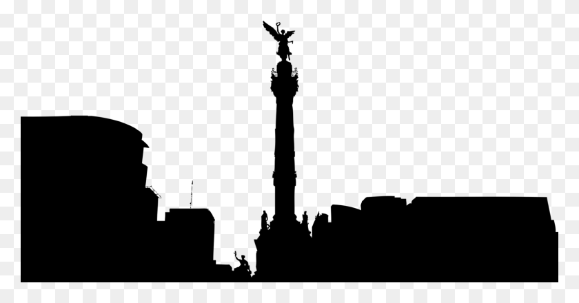 1538x750 Angel Of Independence Paseo De La Reforma Skyline Drawing Computer - Philadelphia Skyline Clipart