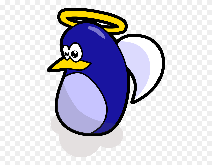 468x596 Angel Penguin Clip Art - Blue Angels Clip Art