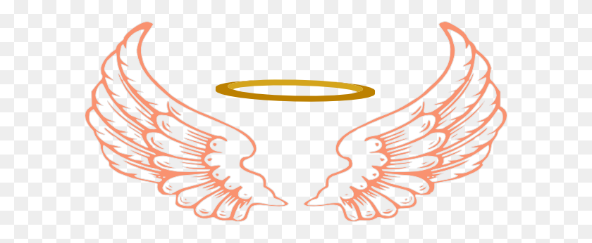 600x286 Angel Wings And Halo Clip Art Clipart Backgrounds - Halo Clipart