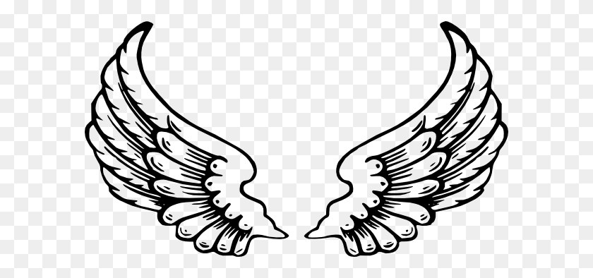 600x334 Angel Wings Clip Art - Hot Wings Clipart